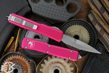 Microtech Ultratech Pink OTF Automatic 3.4" Bayonet Stonewash 120-10PK