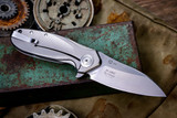CRKT Ken Onion HiJinx Frame Lock Knife Titanium (3.3" Satin) K280TXP (Preowned)