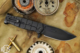 Medford USMC FF Fighter Flipper Knife PVD Black 4.25" S35VN Black PVD