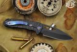 Medford On Belay Folding Knife PVD "Predator' Sculpted 4.1" S45VN Black PVD