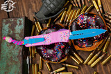 Microtech Combat Troodon "Dessert Warrior" OTF Automatic Knife 3.8" Dagger Serrated 142-3DWGS