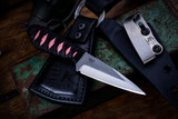 RIP Knives Custom "Fury Schrapnel" Fixed Blade Knife 3.75"