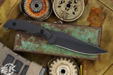Toor Knives Raven Fixed Blade Knife Black G10 5.5" CPM 3V Shadow Black