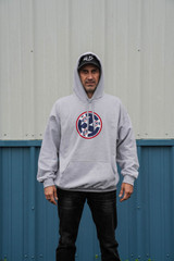 EKnives TN "EK Star" Hoodie Sweatshirt Unisex Gray (Gildan Softstyle) 