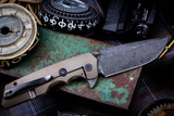 A2D Attn2Detail Mercantile Mark 3 Large Mokume 3.5" Nichols Damascus