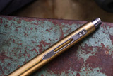 Tuff Writer Retro Click Tactical Pen Brushed Brass 5" 