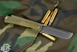 D Rocket Design Jupiter EDC Folding Knife Ultem 3" DLC Black Drop Point