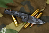 D Rocket Design Harlock Automatic Knife Ghost Camo 2.0" Cerakote Drop Point