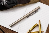 D Rocket Designs Kaze Clip Action Pen Titanium/Bronze 5.3" Titanium Clip