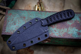 Bastinelli Knives "Sin" Fixed Blade Black Tsuka 3.5" Dark Stonewash
