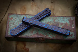 Heretic Knives "Cleric 2" OTF Breakthrough Blue Aluminum/Textured Black Stainless Inlay 4.25" Black Dagger H020-4A-BLU