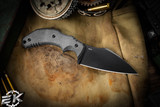 Bastinelli Knives Prototype #10 Fixed Blade Black Micarta 3.25"