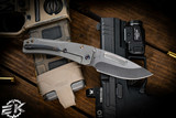 Medford Slim Midi Folding Knife Titanium 3.25" S45VN Tumbled Drop Point