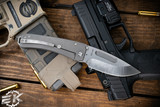 Medford Midi Marauder Folding Knife Bead Blasted Titanium 3.6" S45VN Satin Drop Point