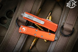  Microtech UTX-85 Distressed Orange OTF 3" Tanto Stonewash 233-10-DOR