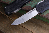 Heretic Knives "Colossus" OTF Black Aluminum 3.5" Drop Point Stonewash H039-2A