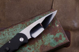 Protech TR-5 Custom Auto Knife w/ Abalone Button 3.25" Mike Irie Hand Ground Compound Mirror Polish T5450 (Preowned)