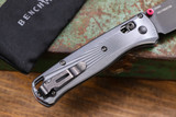 Benchmade Bugout First Production Silver Aluminum 3.24" M390 Black 535BK-4