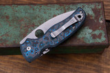 Spyderco Shaman Arctic Storm Fat Carbon 3.6" S30V Stonewash C229GP (Preowned)