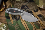 Boatright Bladeworks Custom Cirque Fixed Blade Knife Grey/Black G10 2.88" Satin Stonewash