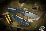 WingManEDC/Tom Mayo MTNT Mach 3 Titanium Blue CF Inlay 2.8" Blasted