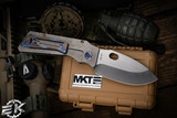 Medford TFF-1 Tactical Fighting Folder Titanium, Flamed HW/Clip 4.0" S45VN Tumbled