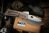 Medford TFF-1 Tactical Fighting Folder "Bronze Art Nouveau" Titanium 4.0" S45VN Tumbled