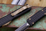 Microtech Tri-Grip Ultratech "EKnives EKclusive" FDE Cerakote OTF Knife 3.4" Dagger 122T-1GFEKS