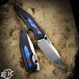 Arcane Design "Preytheon" EKnives EKclusive PVD Black Titanium 3.25" Drop Point Black PVD