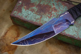 Mick Strider Custom MSC Fixed Blade 5.5" Sole Authored Damascus (Bastinelli Rayskin Wrap)