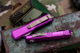 Microtech UTX-85 Violet OTF Knife 3" Bronze Dagger 232-13VI 