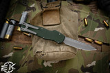 Heretic Knives Hydra Green OTF Knife 3.6" S/E Drop Point Battleworn (Preowned)