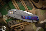 RIP Knives Custom "Russo" Timascus Textured Handles 3.5" Satin Compound Blade