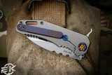 Medford 187 DP Flipper Knife Coyote Tan G10 Anodized Accents 3.75" Stonewash (Preowned)