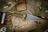 LionSTEEL Myto Folding Frame Lock Knife Green Aluminum 3.27" M390 Stonewash (Preowned)
