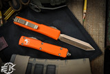 Microtech Ultratech Orange Spartan OTF Automatic Knife 3.4" Bronze 223-13OR