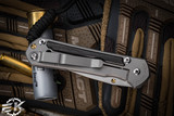 Chris Reeve Knives Small Sebenza 31 Bog Oak Inlay/Titanium Knife 3" S45VN Drop Point S31-1100 (Preowned)
