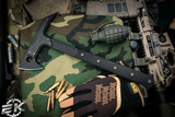 Blackside Customs Rykochet Tomahawk Black G10 Handle 16" Carbon Fiber Plate 