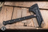 Blackside Customs Rykochet Tomahawk Black G10 15" Black S7/Bronze Titanium Plate 
