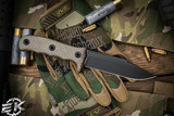 Bastinelli Knives Binome Customized Single Guard Green Micarta 5.25" M390 PVD