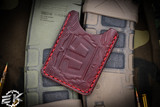 Blackside Customs/Starlingear Wallet Leather Red Stitched #6