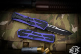 Heretic Knives "Colossus" OTF Purple Aluminum 3.5" Two Tone Black Drop Point H039-10A-PU