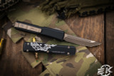 Microtech Ultratech "Dead Man's Hand" OTF Automatic Knife 3.4" Tanto Bronze 123-13DMS