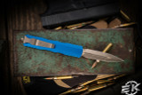 Microtech Dirac OTF Automatic Knife Blue 3" Dagger Bronze 225-13BL