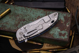 Rick Hinderer Knives XM-18 3.5" Skinny Slicer Blue G10, Stonewash