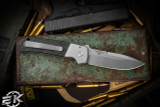 ProTech Terzuola ATCF Custom 416 Stainless Steel w/ Dark Matter Black FatCarbon Inlay 3.5" MagnaCut Stonewash ATCF 007