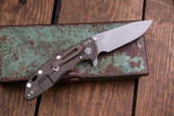 Rick Hinderer Knives XM-18 3.5" Skinny Slicer Coyote G10, Stonewash Bronze