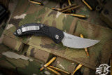 Microtech/Bastinelli "Brachial" Automatic Knife Black 3.75" Persian Stonewash 268A-10 (Preowned)