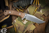 Rick Hinderer Ranch Bowie Micarta Fixed Blade Knife 5" Bowie Stonewash (Preowned)