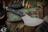 Cory Vallotton Prototype Dreadnaught Fixed Blade Knife Carbon Fiber 4.5" Blasted
